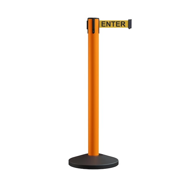 Montour Line Stanchion Belt Barrier Orange Post 16ft.Caution Belt ES660-OR-CAUYB-160 - main